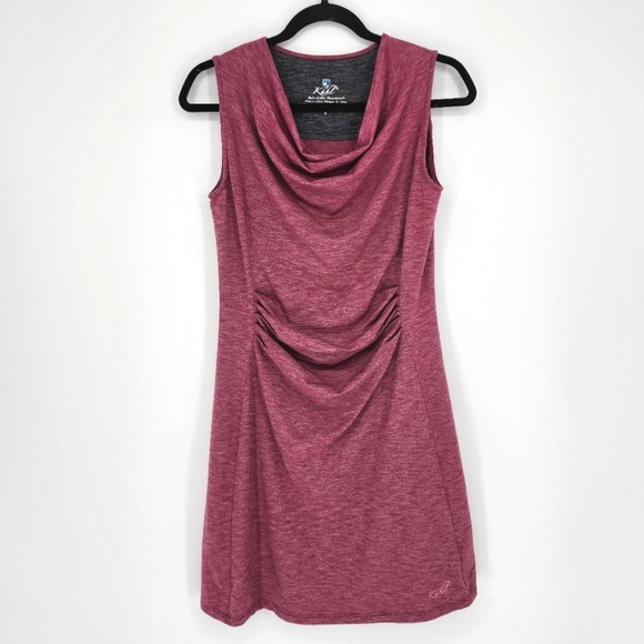 Kuhl Dress Drape Neck Ruched Sleeveless Small